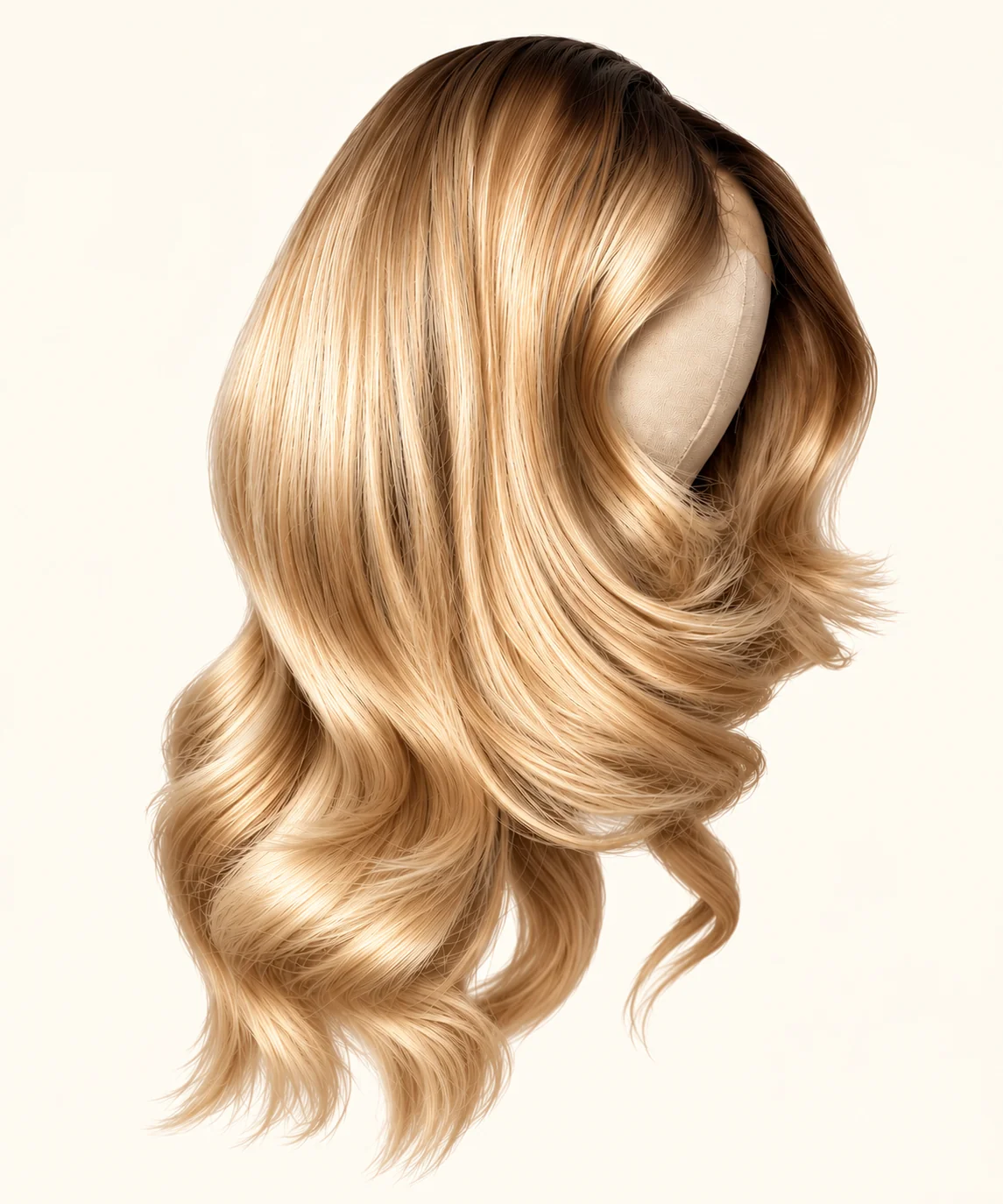 BLANC ashy blonde human-hair wig with a 5x5 closure